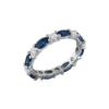 Eternity Ring With Blue Stone