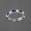 Eternity Ring With Blue Stone - Image 3