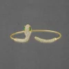 Python Snake Style Silver Bangle For Women - Image 2
