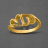 Double Heart Gold Filled Ring - Image 2