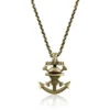 Pirate Anchor Pendant with Chain- Nautical Pendant Necklace