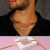Sleek Herringbone Chain : A Timeless Statement Piece - Image 2