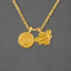 Smiley & Bee Pendant Necklace for Kids - The Smiley Bee - Image 3