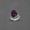 Stunning Simplicity Precious Stone Silver Ring - Image 2