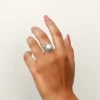 Timeless Beauty: Handmade GemPrecious Stones Silver Ring - Image 3