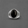 Round Precious stones Handcrafted Silver Ring - Image 5