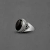 Round Precious stones Handcrafted Silver Ring - Image 4