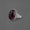 Stunning Simplicity Precious Stone Silver Ring - Image 5