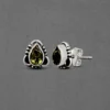 Delicate and Stunning- Handcrafted Silver Stud Earrings - Image 2