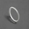 Captivating Elegance: Women's minimalist Silver Ring - Image 7