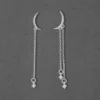 Mystic Moon: Celestial Symphony Drop Miss-Match Earrings - Image 4