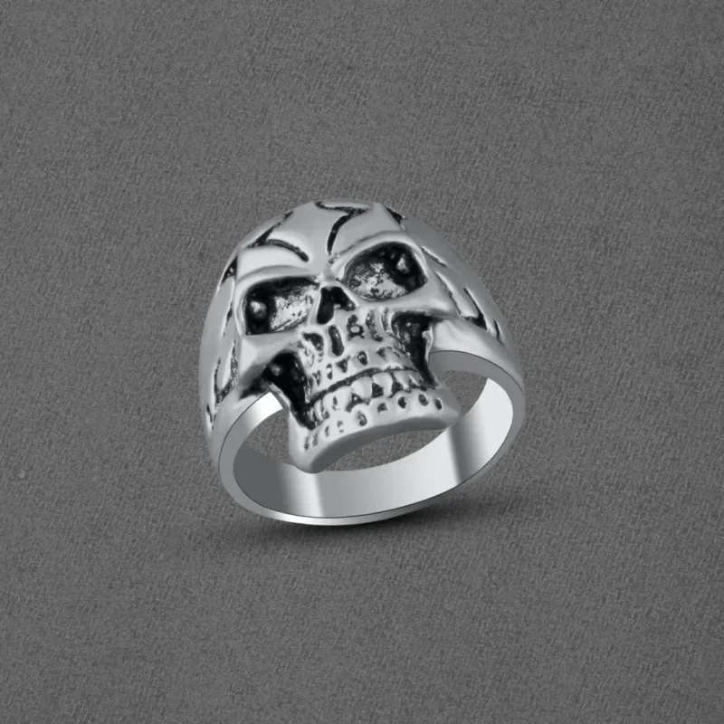 Sterling Silver Skull Ring for Boys