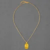Gold Plated Moon Pendant Silver Necklace For Girl - Image 2