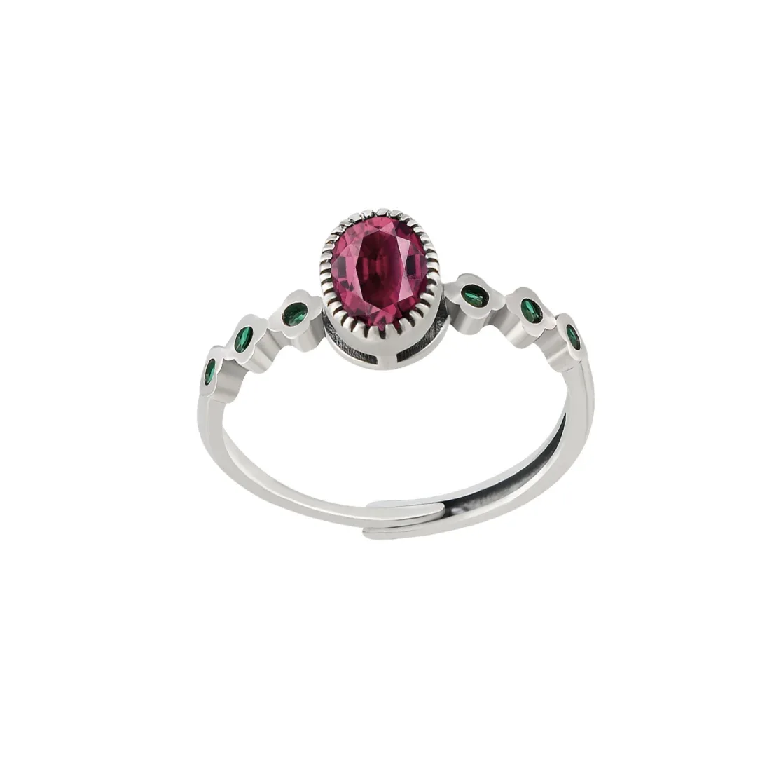 MG_8859-2.webp Oval Emerald Stone Ring : Timeless Beauty in Elegant Design - Image 1