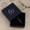 Unisex Cross Silver Necklace Religious Gift Jewelry - Image 4