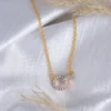 Modern Minimalist Gold Pendant Necklace - Image 2
