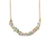 Raw Opal Chip Bar Necklace Gold Filled October Birthstone - Image 3