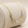Raw Opal Chip Bar Necklace Gold Filled October Birthstone - Image 8