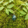 Moss Agate Pendant Necklace 925 Silver Gold Plated Virgo - Image 5
