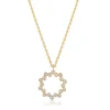 Radiant Gold Micron Diamond Pendant Necklace