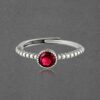 925 Sterling Silver Ruby Ring: Classic Elegance and Timeless Beauty (Created Ruby) - Image 2