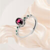 Oval Emerald Stone Ring : Timeless Beauty in Elegant Design - Image 2