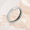 925 Sterling Silver | Stackable Beige Ring: Minimalist Chic for Effortless Style | Hypoallergelic ring for your woman - Image 3