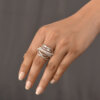 925 Sterling Silver Rings With American Diamond Accents - Image 2