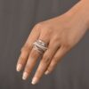 American Diamond Silver Engagement Rings - Image 4
