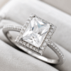 Elegant Engagement Ring in Sterling Silver - Image 5