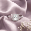 Elegant Engagement Ring in Sterling Silver - Image 3