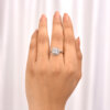 Elegant American Diamond Engagement Ring in Sterling Silver - Image 5