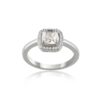 Classic Diamond Cushion Halo Ring