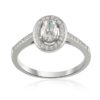 Classic Diamond Oval Halo Ring