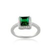 Classic Emerald and Diamond Ring