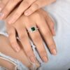 Classic Emerald and Diamond Ring - Image 3
