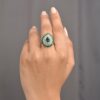 Pear Shape Emerald Ring For Women's - Image 5