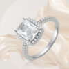 Elegant Engagement Ring in Sterling Silver - Image 6