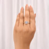 Elegant Engagement Ring in Sterling Silver - Image 2