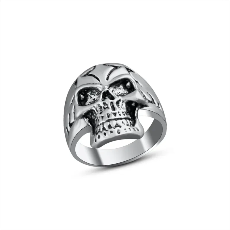 Sterling Silver Skull Ring for Boys