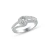American Diamond Round Solitaire Silver Ring