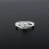 American Diamond Round Solitaire Silver Ring - Image 3