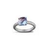 Blue Topaz Enchanting Silver Ring for Women's