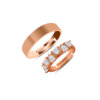 Trillion Cluster American Diamond Couple Rings - Image 3