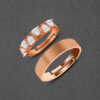 Trillion Cluster American Diamond Couple Rings - Image 4