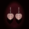 Rose Quartz Earrings 925 Silver White Rhodium Plated Taurus - Image 9