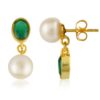 Pearl & Stone Earrings