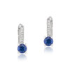 Sapphire Sterling Silver Necklace, Earrings and Ring Set For Her (Set) - Image 7