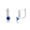 Sapphire Sterling Silver Necklace, Earrings and Ring Set For Her (Set) - Image 5