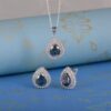 Mystiq Quartz Silver Necklace and Earrings (Set) - Image 2